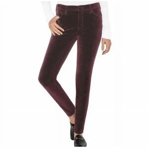 Well Worn Ladies' High-Rise Corduroy Pants, Red, Size 10/30